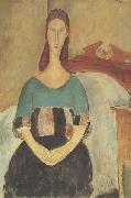 Amedeo Modigliani Jeanne Hebuterne (mk38) oil painting on canvas